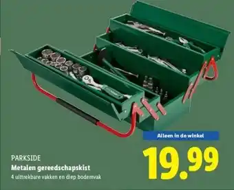 Lidl Metalen gereedschapskist aanbieding