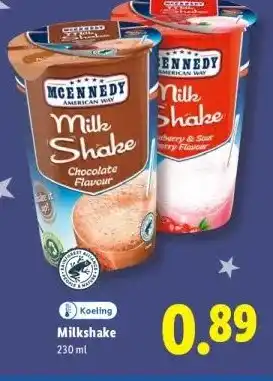 Lidl Milkshake aanbieding