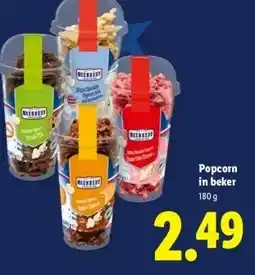 Lidl Popcorn in beker aanbieding