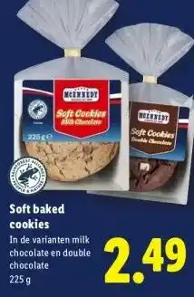 Lidl Soft baked cookies aanbieding