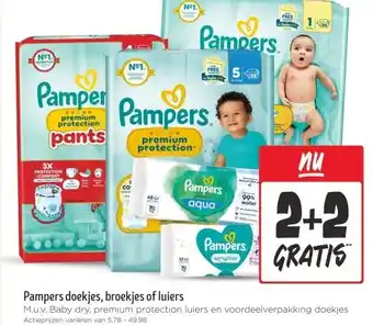 Jumbo Pampers doekjes, broekjes of luiers aanbieding