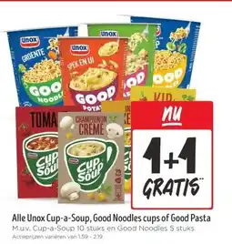 Jumbo Alle Unox Cup-a-Soup, Good Noodles cups of Good Pasta aanbieding