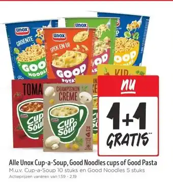 Jumbo Alle Unox Cup-a-Soup, Good Noodles cups of Good Pasta aanbieding