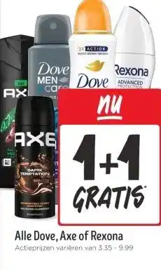 Jumbo Alle Dove, Axe of Rexona aanbieding