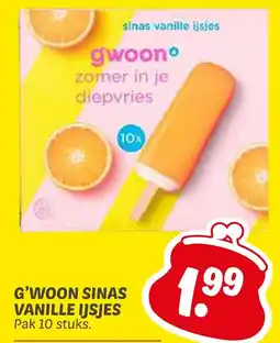 Dekamarkt G'woon sinas vanille ijsjes aanbieding