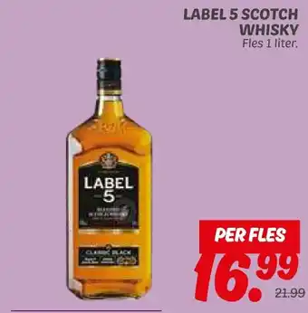 Dekamarkt Label 5 scotch whisky aanbieding