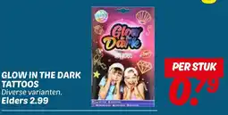 Dekamarkt Glow in the dark tattoos aanbieding