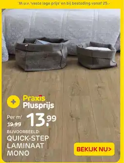 Praxis Quick step laminaat mono aanbieding