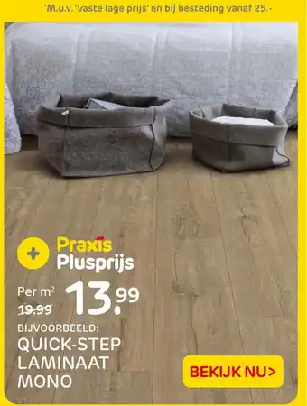 Praxis Quick step laminaat mono aanbieding