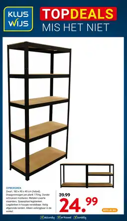 Kluswijs Opbergrek aanbieding