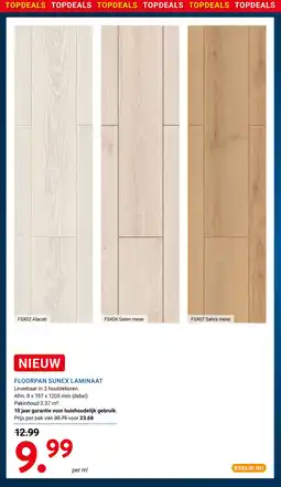 Kluswijs Floorpan sunex laminaat aanbieding