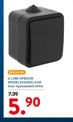 Kluswijs Q link opbouw wisselschakelaar aanbieding