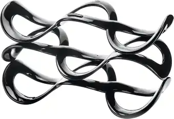 Amazon Guzzini - Icons, Cuvée Wine Rack, 32.4 x 16 x 18.2 cm, Black aanbieding