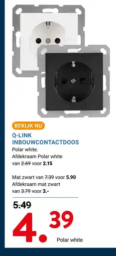 Kluswijs Q link inbouwcontactdoos aanbieding