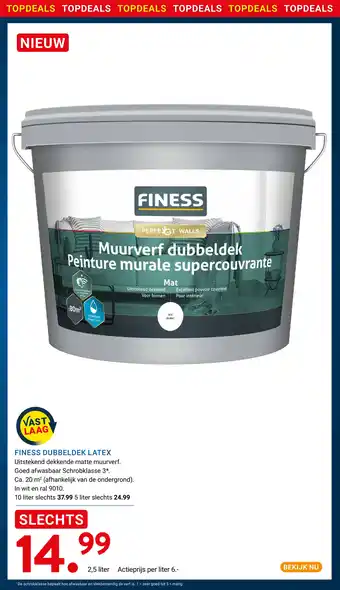 Kluswijs Finess dubbeldek latex aanbieding
