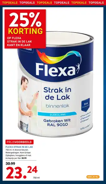 Kluswijs Flexa strak in de lak aanbieding