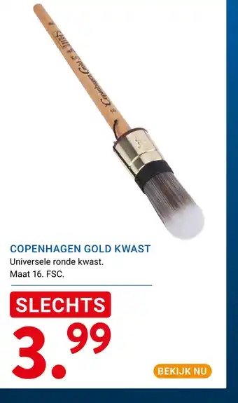 Kluswijs Copenhagen gold kwast aanbieding