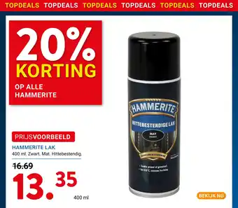 Kluswijs Hammerite lak aanbieding