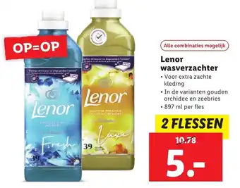 Lidl Lenor wasverzachter 2*897ml aanbieding