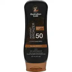 Albert Heijn Australian Gold Instant bronzer lotion 50 aanbieding