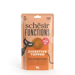 Zooplus 12x40g Pompoen met tarwegras Schesir Functions Digestive Topper natvoer voor katten aanbieding