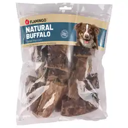 Zooplus Dubbelpak: 2 x 200 g Flamingo Nature Snack buffellong voor honden aanbieding