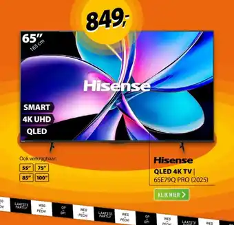 Expert Hisense QLED 4K TV 65E79Q PRO (2025) aanbieding