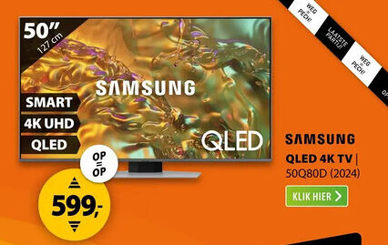 Expert SAMSUNG QLED 4K TV 50Q80D aanbieding