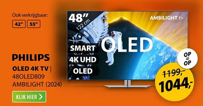 Expert PHILIPS 4K UHD 480LED809 AMBILIGHT aanbieding