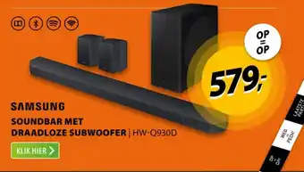 Expert SAMSUNG Soundbar met draadloze subwoofer HW-Q930D aanbieding