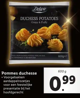 Lidl Deluxe Pommes duchesse 600g aanbieding