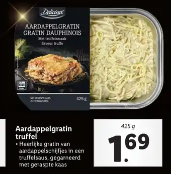Lidl Delicieux Aardappelgratin truffel 425g aanbieding