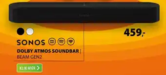 Expert SONOS Dolby atmos soundbar Beam Gen2 aanbieding