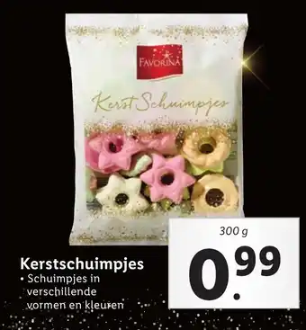 Lidl Favorina Kerstschuimpjes 300g aanbieding