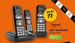 Expert Gigaset DECT TELEFOON A735A TRIO aanbieding