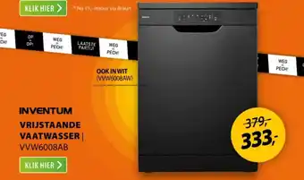 Expert INVENTUM vrijstaande vaatwasser aanbieding
