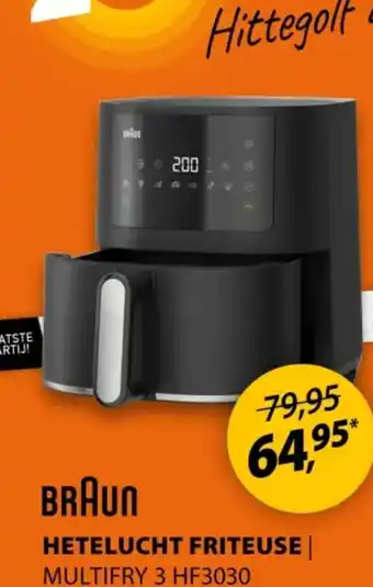 Expert BRAUN HETELUCHT FRITEUSE MULTIFRY 3 HF3030 aanbieding