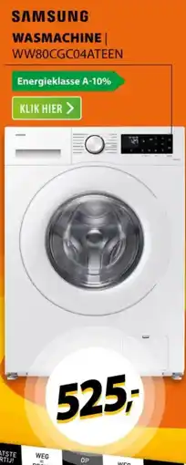 Expert SAMSUNG Wasmachine WW80CGC04ATEEN aanbieding