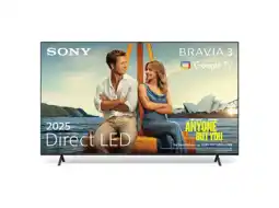 MediaMarkt Sony 75s35b Bravia 3 4k Led (2025) aanbieding