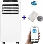 Praxis Mobiele Airco Wifi Ontvochtigen En Ventileren Met Raamafdichting En Luchtreiniger 7000btu aanbieding