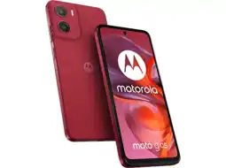 MediaMarkt Motorola Moto G05 - 64 Gb Plume Red Rood aanbieding