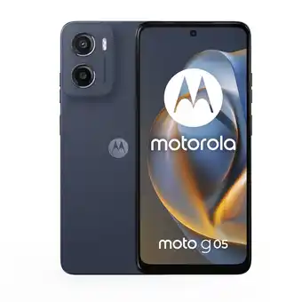 MediaMarkt Motorola Moto G05 - Denim Blue 64 Gb Blauw aanbieding