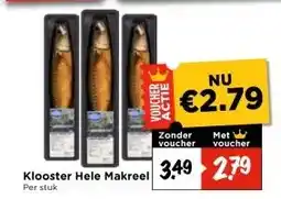 Vomar Voordeelmarkt Klooster Hele Makreel Per stuk aanbieding