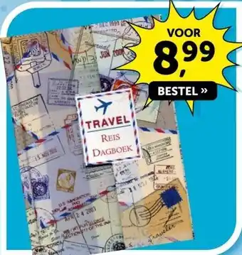 Boekenvoordeel TRAVEL REIS DAGBOEK aanbieding