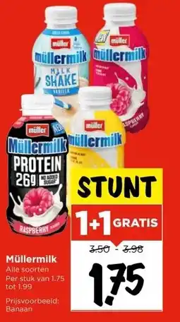 Vomar Voordeelmarkt Müllermilk Alle soorten aanbieding