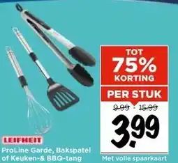 Vomar Voordeelmarkt ProLine Garde, Bakspatel of Keuken-& BBQ-tang aanbieding