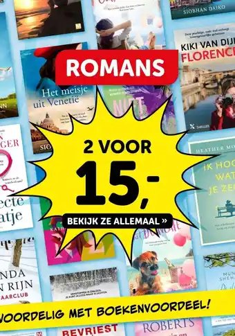Boekenvoordeel ROMANS aanbieding