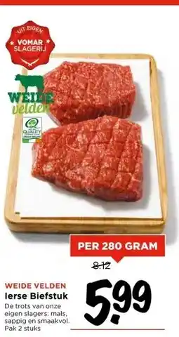 Vomar Voordeelmarkt lerse Biefstuk aanbieding