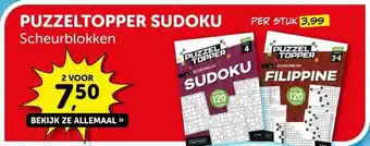 Boekenvoordeel PUZZELTOPPER SUDOKU Scheurblokken aanbieding