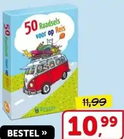 Boekenvoordeel 50 Raadsels voor op Reis aanbieding
